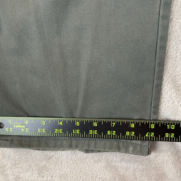 Dockers Men's Pants Size 35x26 Chino Classic Pleated Straight Leg Casual Green - Picture 4 of 10